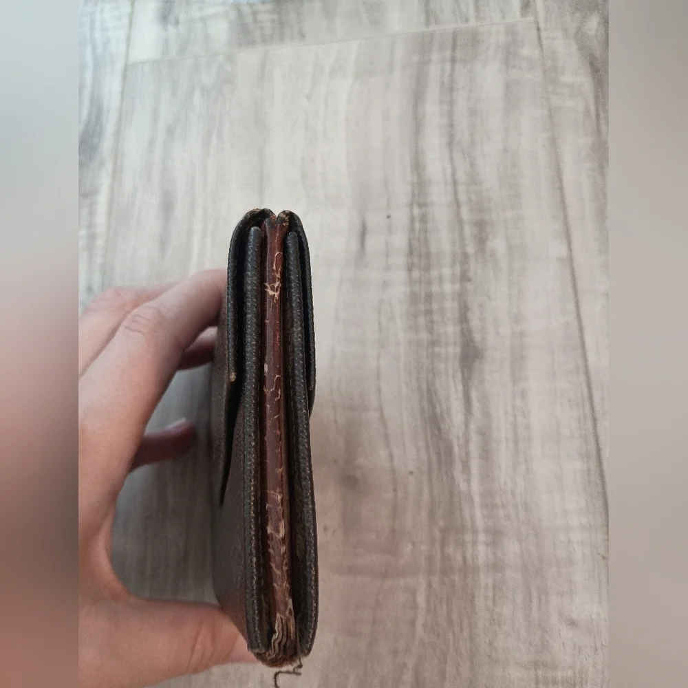 Louis-Vuitton Bifold Wallet Brown Authentic